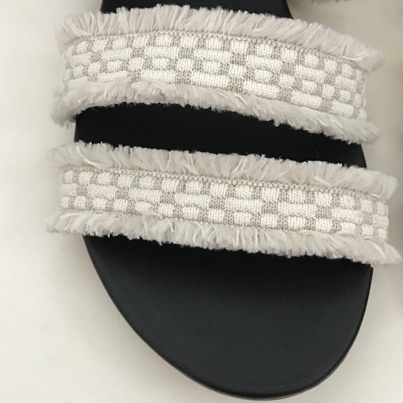 ROTHY’S Slide Sandals Sea Shell Fringe Slip On Sandals Women’s Size 8.5 - Picture 4 of 15